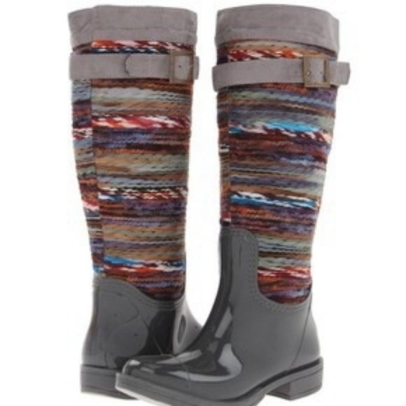 nomad Shoes - Nomad Chopper Grey Rain Boots Size 9